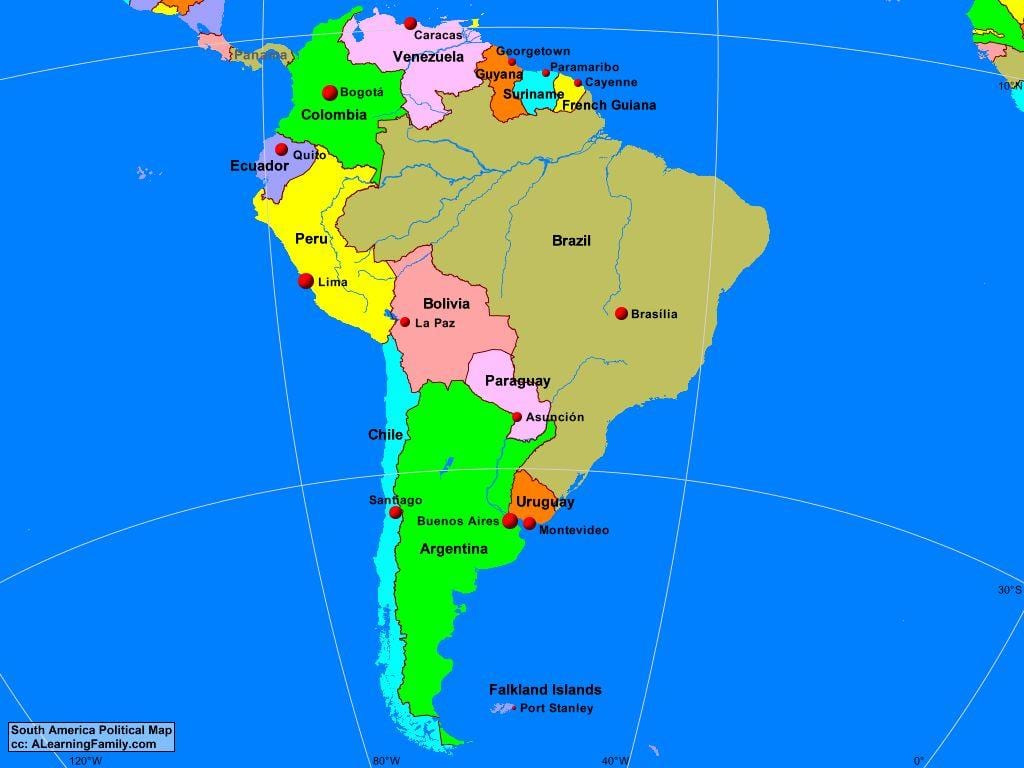 মানচিত্র লিমা দক্ষিণ আমেরিকা