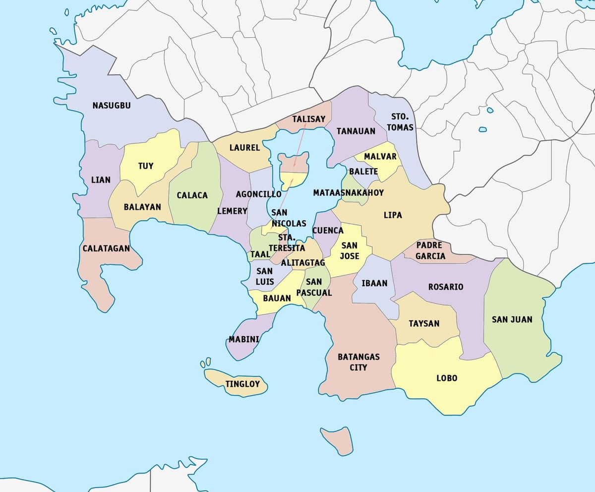 মানচিত্র লিমা batangas